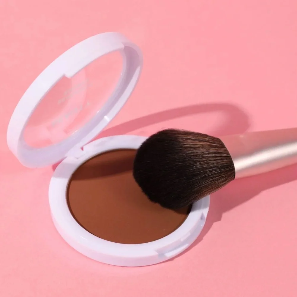 JASMIME BEAUTY Pressed Powder Bronzer in MEDIUM Brown Full Size Makeup Product